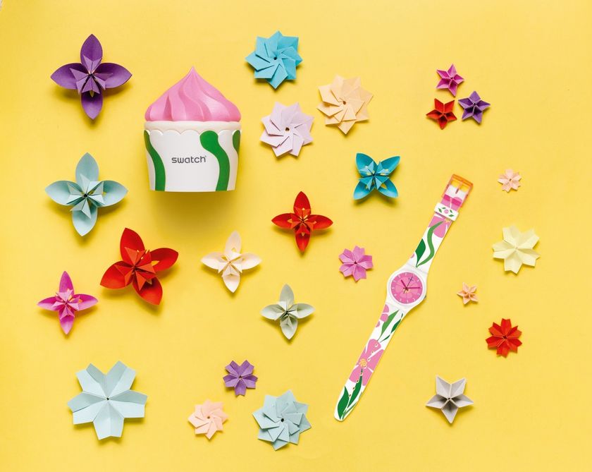 スウォッチ 母の日限定モデル『プライムベール』発売中！
～ 2017年度版はカップケーキモチーフの
キュートなパッケージ付き ～