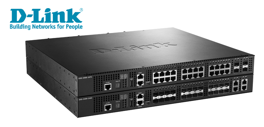 10GBASE-T／10G SFP＋対応 スタッカブルレイヤ3スイッチ
『DXS-3400シリーズ』を4月3日に販売開始