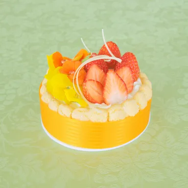 蜂蜜ムースのフラワーケーキ