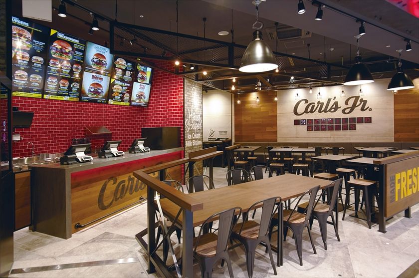 カリフォルニア発プレミアムバーガー「Carl's Jr.(R)」
3号店自由が丘レストラン4月18日オープン！
オープン記念に期間限定日本未発売メニューも！