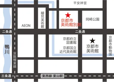 京都市美術館別館マップ