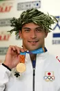アテネオリンピックで日本の投てき史上初の金メダルを獲得