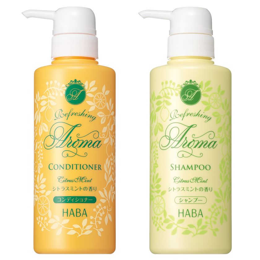 頭皮の汗もニオイもすっきり&天然アロマでリフレッシュ
2017年4月24日(月)より数量限定新発売!
『さわやかアロマシャンプー<シトラスミントの香り>』
『さわやかアロマコンディショナー<シトラスミントの香り>』
