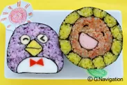 絵巻き寿司「ペンギンとひまわり」