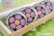 絵巻き寿司「桃の花」