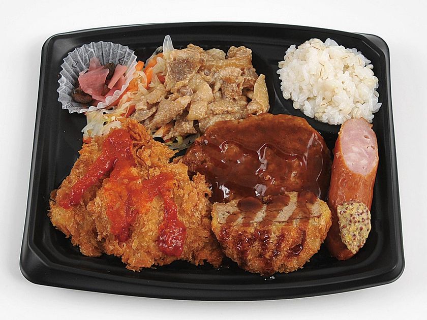 ありそうでなかった？！がっつりお肉と少なめご飯
『お肉ドーン！っと弁当』
４/１１（火）より発売開始
