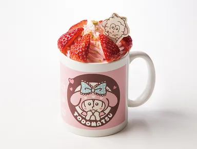 トド松とマイメロディのKAWAII☆ストロベリーカフェラテ