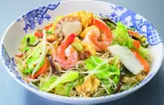 海鮮と【国産野菜】の台湾焼きビーフン