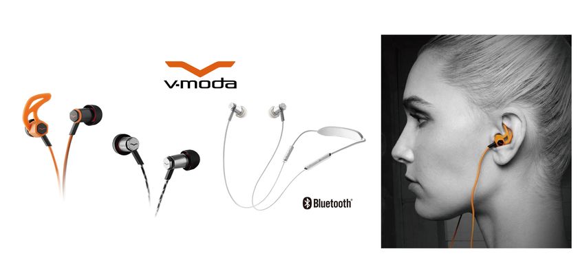 DJに人気の「V-MODA」からスポーツ用イヤホンを発売
～高音質、軽量、フィット感に優れたデザイン性の高い3モデル～