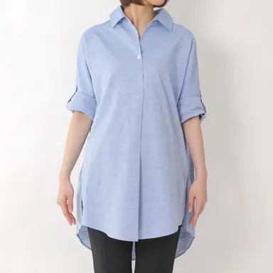 ワイドタックチュニックシャツ