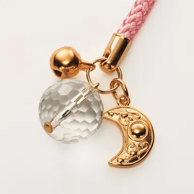 根付＆三日月のチャーム