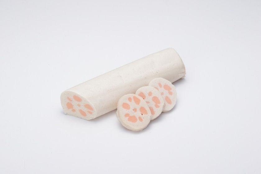 介護食　蓮根をやわらかく華やかに
「おしゃれんこん(えび風味)」新発売