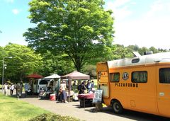 DIC川村記念美術館でピクニック！期間限定でツツジ山を一般公開　庭園に窯焼きピザやお弁当のお店が出店