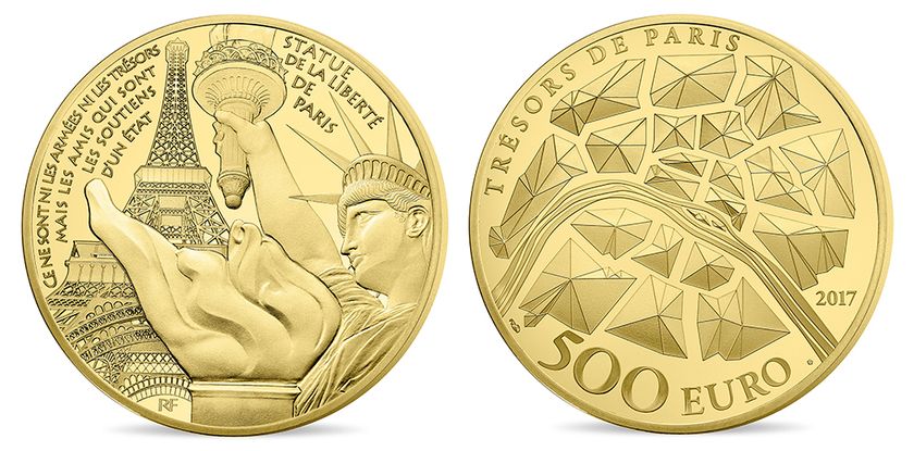 海外では予約完売の人気商品を緊急確保！
パリの「自由の女神像」が描かれた記念貨幣を数量限定で販売