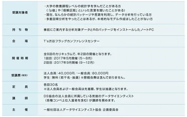 データサイエンティスト養成講座の概要