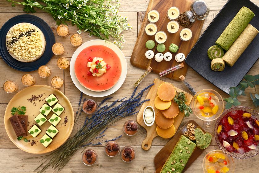 抹茶や紅茶、ハーブティーのスイーツ約20種が食べ放題！
『Tea Leaves Sweets Buffet』5月20日から期間限定で初開催