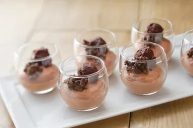 ラベンダーのチョコムース