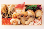 5種の貝の食べ比べ弁当