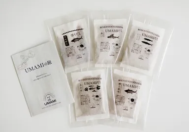 5種類のだしパック(レシピ付き)