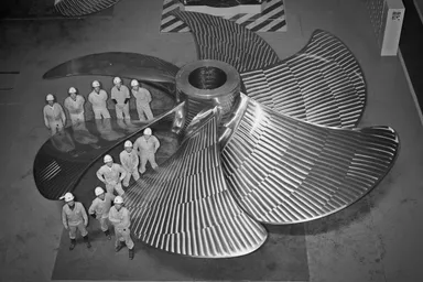 羽根の設計を手がけたナカシマプロペラ