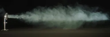 kamomefanの風の到達距離は最大約17m(FKLS-302D)