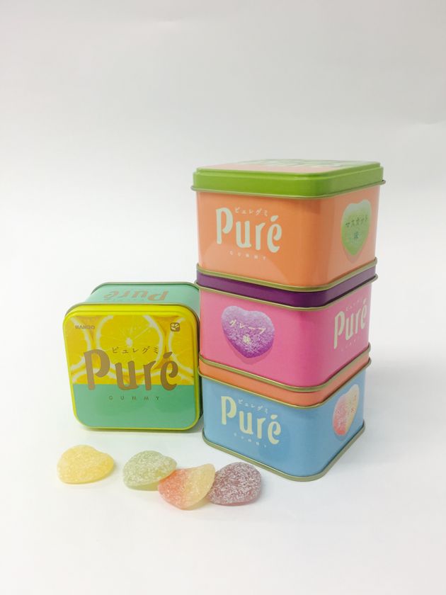 カンロ「ピュレグミ」がかわいいミニ角缶になった！
全国のアミューズメント施設にて4月29日より順次展開