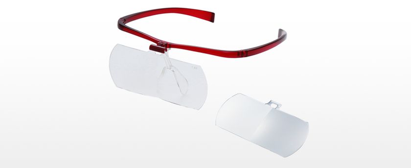 メガネと併用できるハンズフリー拡大鏡
「メガネルーペ アイフィールII」シリーズ 4月27日発売