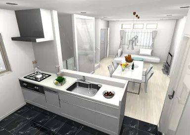 リビング・ダイニング・キッチン完成予想図