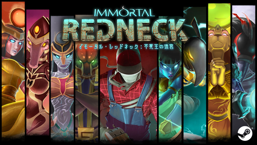 エジプトの神々とダンジョンを探索するFPSローグライク
「イモータル・レッドネック：不死王の迷宮」世界同時発売！