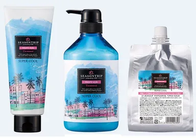 シーズントリップ　マイアミスタイル トリートメント　230g(￥1,600)、650g(￥3,000)、600g リフィル(￥2,500)