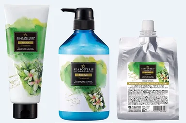 シーズントリップ　バリスタイル トリートメント 230g(￥1,600)、650g(￥3,000)、600g リフィル(￥2,500)