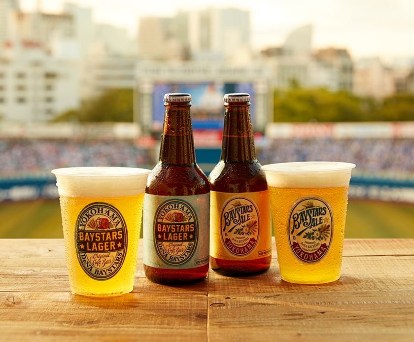 「BAYSTARS LAGER」「BAYSTARS ALE」
4月25日（火）よりMARK IS みなとみらいにて販売決定！