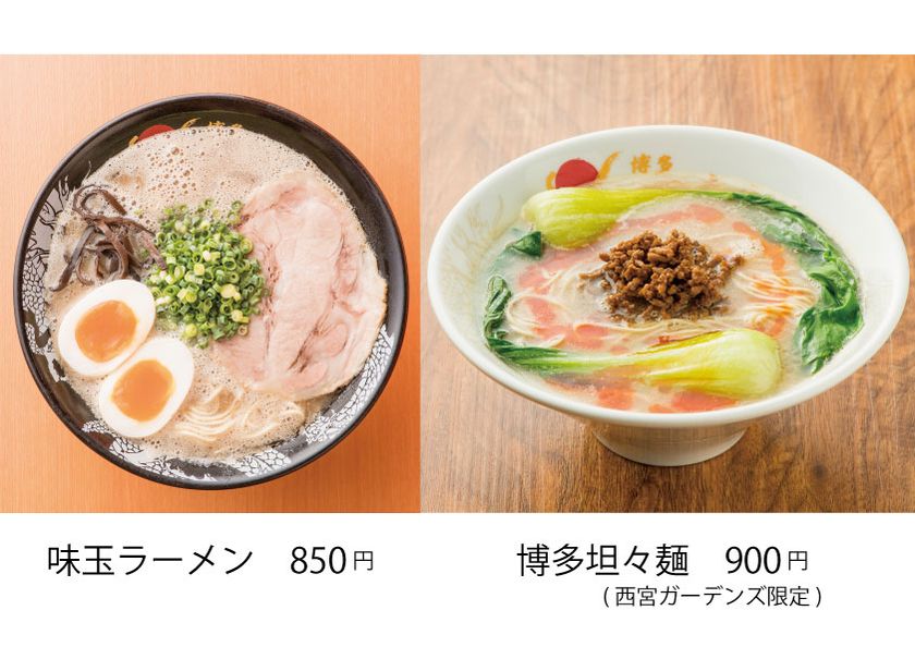 豚骨を長時間炊き続け“脂泡”が浮く泡系ラーメンの元祖
「博多一幸舎」が阪急西宮ガーデンズに出店!