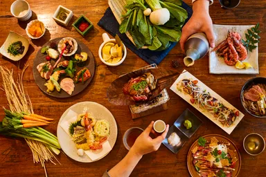 奈良の食材と地酒を囲むディナー