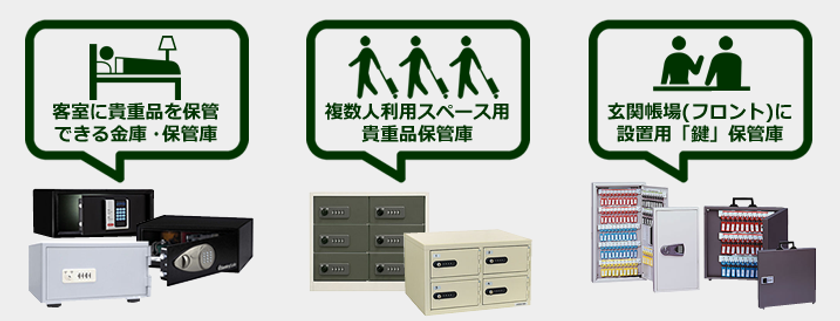 民泊での防犯・トラブル対策に金庫の導入を！
金庫通販の「金庫屋」が民泊に適した金庫の特集ページを公開
