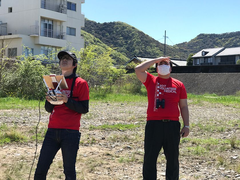 EDAC、ドローンと救護チームの連携により
「ぎふ清流ハーフマラソン2017」の参加者の安全管理を実施