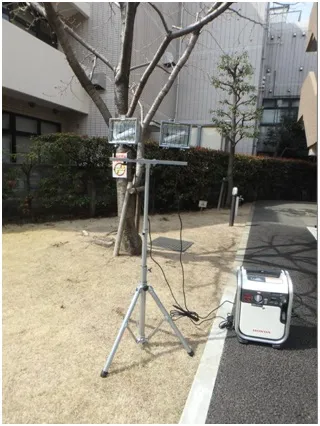 ハロゲン投光器＆発電機