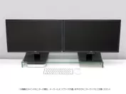 CRYSTAL STAND -DUAL-：Mac miniにも最適(クリア)