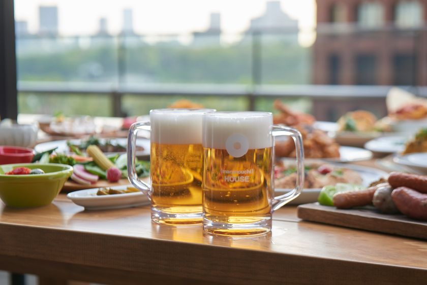 ―　丸の内ハウス１０周年　―
リニューアルした開放的なテラスで、
東京駅丸の内駅舎を眺めながらビールを満喫！
「ビアテラス ｉｎ 丸の内ハウス２０１７」