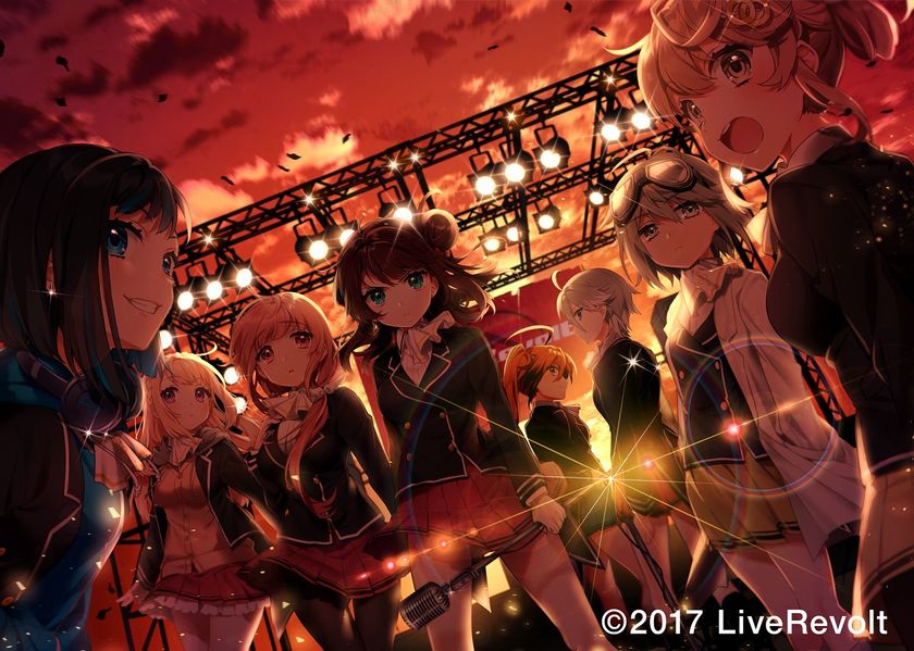 8人の美少女キャラを中心に2・3次元のコンテンツを展開！
　タイドライン、新プロジェクト『ライブレボルト』を
4月28日始動