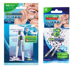 デンタルフロス革命！！歯科医が推奨する理想の形状「Cのかたち」歯垢を効果的に除去するヌンチャク形フロスが新発売