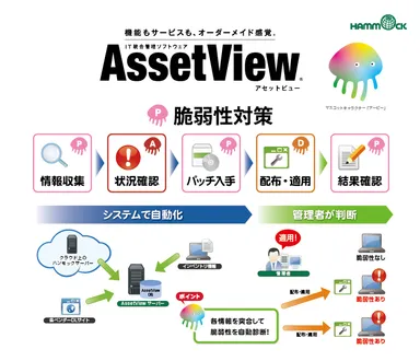 脆弱性対策機能(AssetView P)イメージ