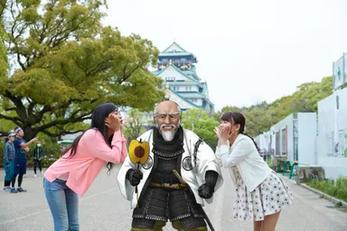 AR徳川家康と記念撮影