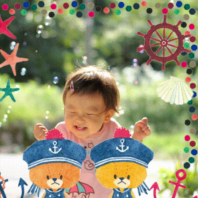 お子様の日々の成長を
カメラアプリを使ってパラパラ絵日記で記録しよう！
「がんばれ！ルルロロ ママとつくるパラパラ絵日記」
5月10日リリース