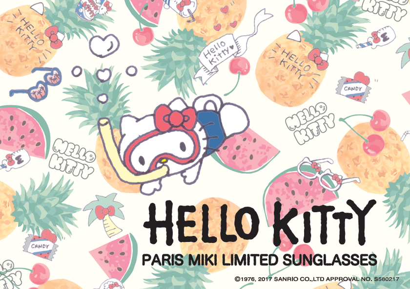 トロピカルな「ハローキティ サングラス」発売！
メンズ向けのモデルも含めた計4型15種が登場