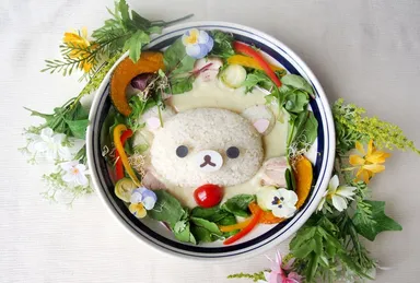 コリラックマのフラワーホワイトカレー　1,500円