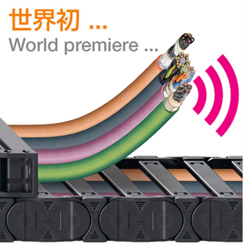 不意な断線を予知！RoHS2＋インダストリーズ4.0＋IoT対応　
イグス(R)SMARTケーブル　2017年5月に日本市場に初投入