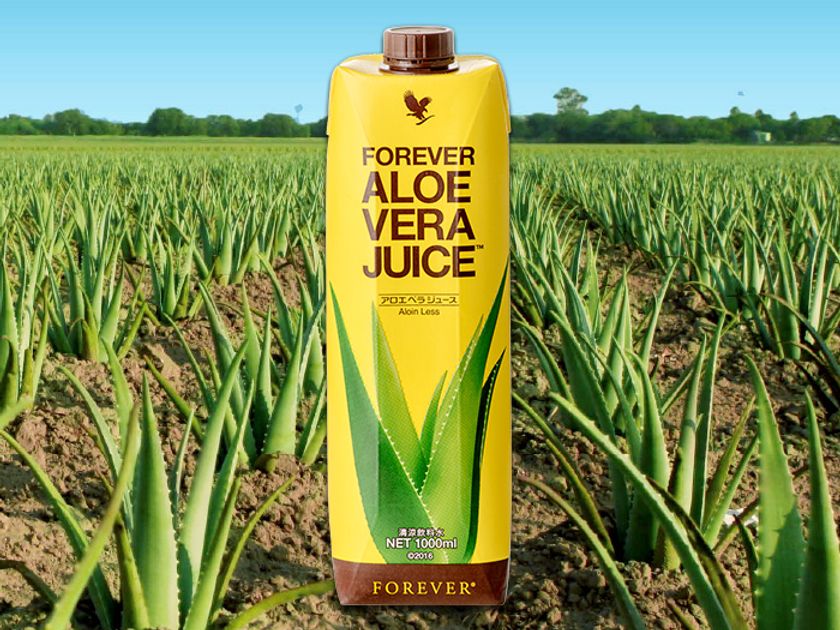 34年の歴史を誇るアロエベラジュース　
中身もパッケージも一新！