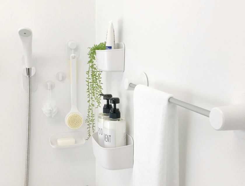 “磁石でピタッと”お風呂場をスッキリ収納！
満足度91％『磁着シリーズ』から4つの新商品発売