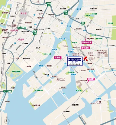物件の現地案内地図